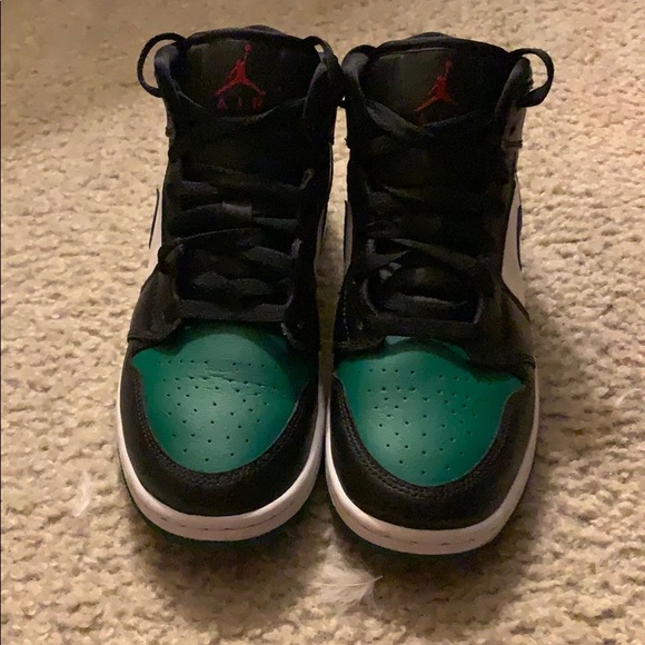 Jordan | Shoes | Jordan Mid Green Toe Gs | Poshmark